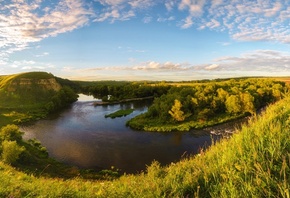 река, закат, ишутино, лето, Андрей Колобов