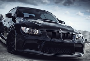 BMW, E92, black, cars