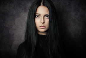 women, face, portrait, simple background