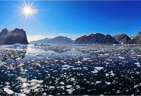 ледоход, Фьордс, Западная Гренландия, Litvak.