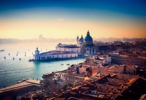 Венеция, Италия, город, канал, вода, здания