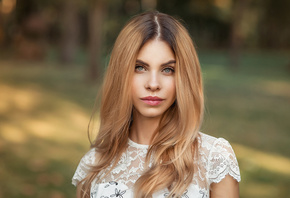 women, depth of field, portrait, face, women outdoors