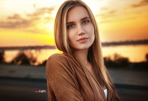 women, blonde, face, portrait, depth of field, women outdoors