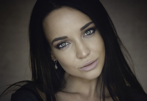 women, face, portrait, Angelina Petrova, model