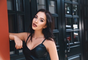 women, face, portrait, necklace