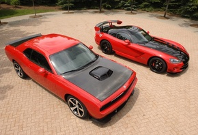 Dodge, Challenger, SRT, Dodge, Viper, AC, Rred