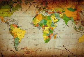 Карта Мира, Земля, География
