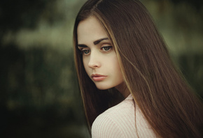 women, face, portrait, depth of field