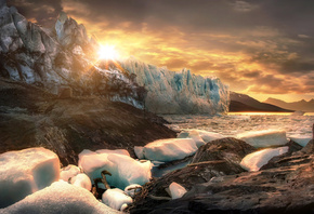 Jkboy Jatenipat, Аргентина, Патагония, ледники, льды, айсберг, горы, солнце