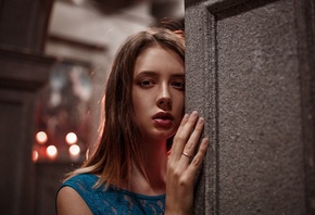 women, Disha Shemetova, face, portrait, depth of field