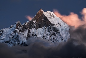 Непокоренная, Мачапучаре, Гималаи, Непал, горы, вершина, Александр Чазов