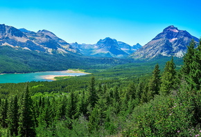 , , , , Glacier, National Park, Saint Mary Lake, 