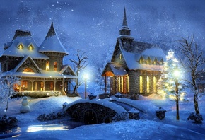 ������� � ��� ����� ����� � ������ � ���������, by Thomas Kinkade