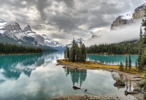 Canada, reflection, water, sky