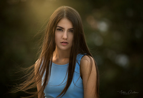 women, face, portrait, depth of field, women outdoors