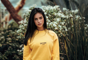 women, Marlen Valderrama Alvarez, portrait, depth of field, women outdoors, ...