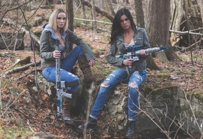 Chris K, girls, with, guns, Cheyenne Mykel, AR-15