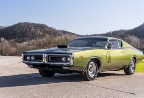 1971, Dodge, Charger, HEMI