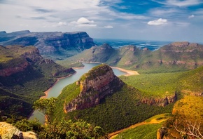 Южная Африка, природа, пейзаж, горы, каньон, река, Blyde, Блайд