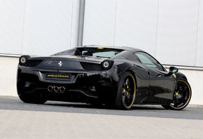 ferrari, 458, black, italia