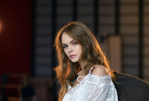 women, Anastasia Scheglova, blonde, tattoo, face, portrait, pink lipstick