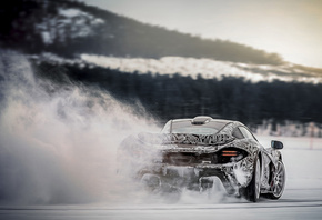 Mclaren, P1, Ice, Drifting