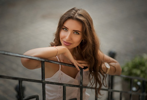women, smiling, portrait, face, pink lipstick