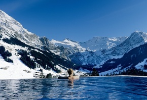 Кембрия, отель, Швейцария, панорамный бассейн, бассейн, зима