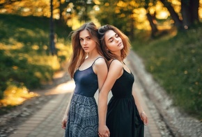 девушки, подружки, прогулка, фотограф, Павел Кулагин