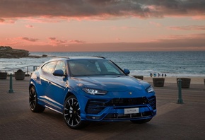 Lamborghini, Urus, blue, sports crossover