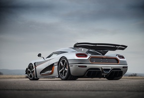 koenigsegg, agera, one, back view, supercar, cars