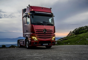 Mercedes-Benz Actros, new truck, 4x2, red Actros, german trucks, Mercedes