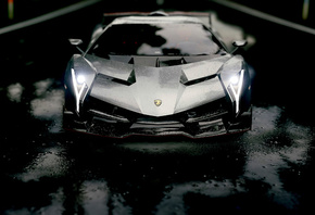 Lamborghini, Aventador, Roadster, Rain Drops, Silver, Supercars