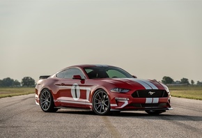 red, ford, ford mustang, hennessey