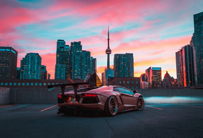 Custom, Lamborghini, Aventador, In CN Tower