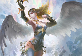 Fantasy Girl, With, Wings