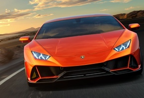 Lamborghini, Huracan, Evo, Orange