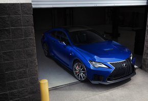 2020, Lexus, RC F, blue, sports coupe