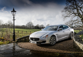 Maserati, Quattroporte, Luxury Car, Silver
