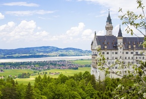 , , , Germany, mountain, , Bavaria, spring, Alps, Neuschwanstein Castle