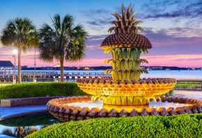 , , Charleston Pineapple Fountain, , , 