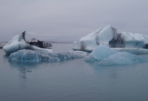 Исландия, Айсберги, Ледник, Море
