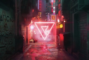 cyberpunk, neon, , 