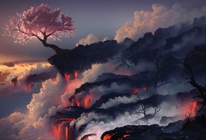 Landscape, Nature Wallpapers . lava, Nature, Trees