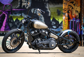 Softail, TwinCam, Bobber, HarleyDavidson, Custom, 