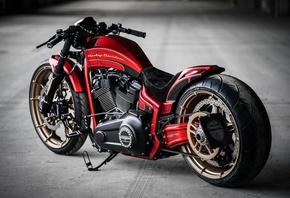 Harley-Davidson, Softail, Laguna Seca, красный, мотоцикл