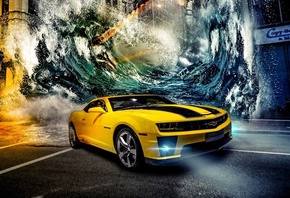 car, Chevrolet Camaro Bumblebee