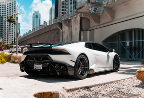 White, Lamborghini, Huracan