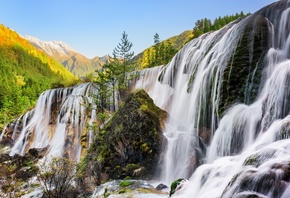 Landscape, Nature, River, Waterfall