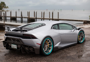 Grey, Lamborghini, Huracan